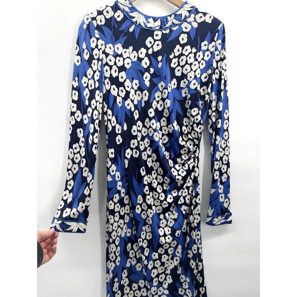 Vintage Averardo Bessi Womens 100% Silk Dress Large 10 Floral Italy Luxury Bloom